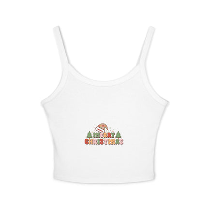 Weihnachtsmotiv Damen Spaghettiträger Tank Top 