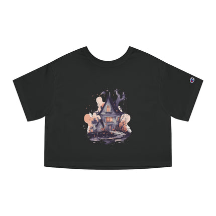 Champion Damen Heritage Cropper T-Shirt mit Halloween-Motiv