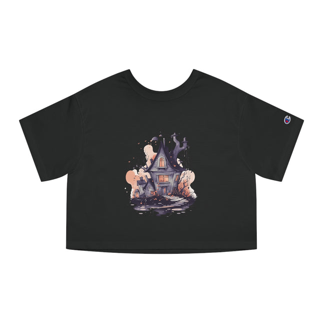 Champion Damen Heritage Cropper T-Shirt mit Halloween-Motiv