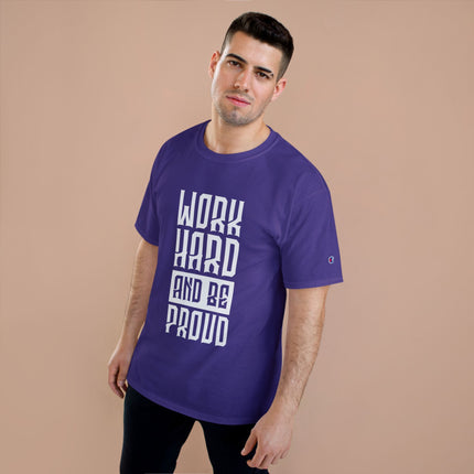 Champion-T-Shirt mit Typografie-Motiv