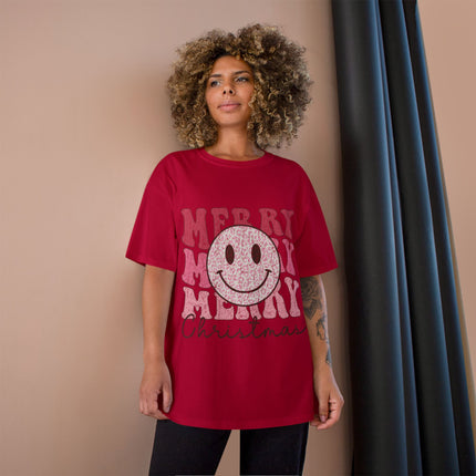 Champion-T-Shirt mit Weihnachtsmotiv