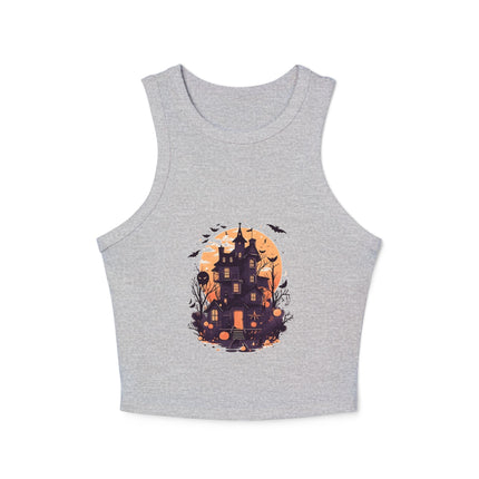 Halloween-Themen Damen Micro Rib Racer Tank Top