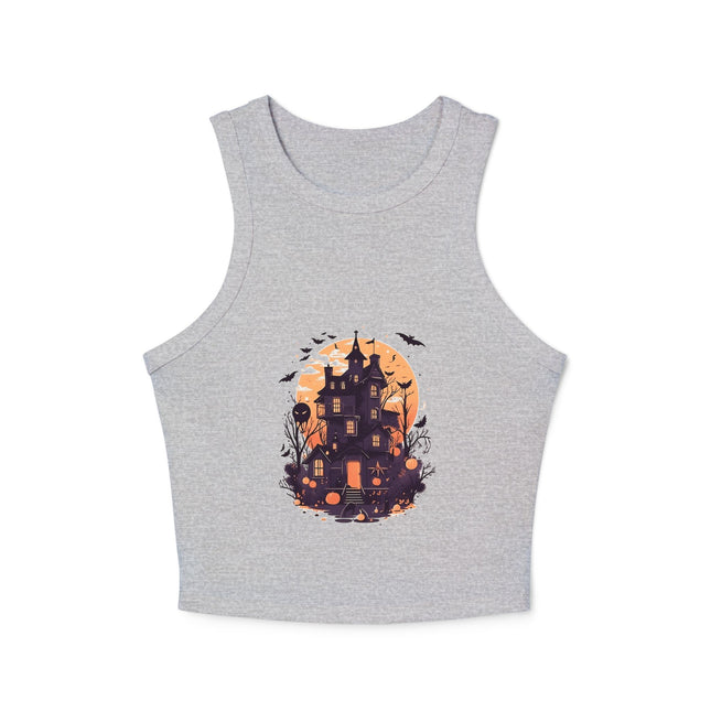 Halloween-Themen Damen Micro Rib Racer Tank Top