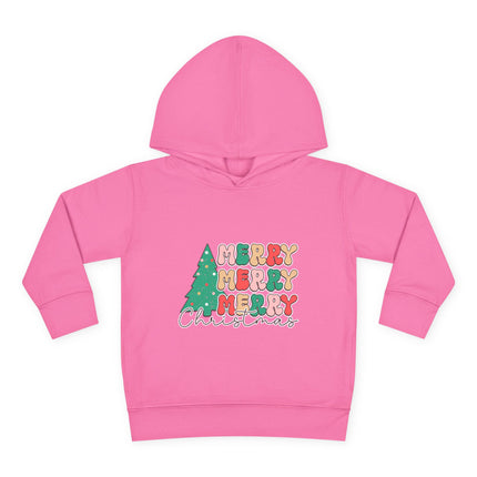 Christmas themed Toddler Pullover Fleece Hoodie