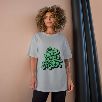Champion-T-Shirt mit Typografie-Motiv
