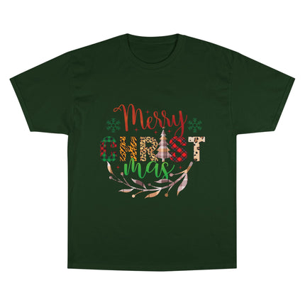 Champion-T-Shirt mit Weihnachtsmotiv