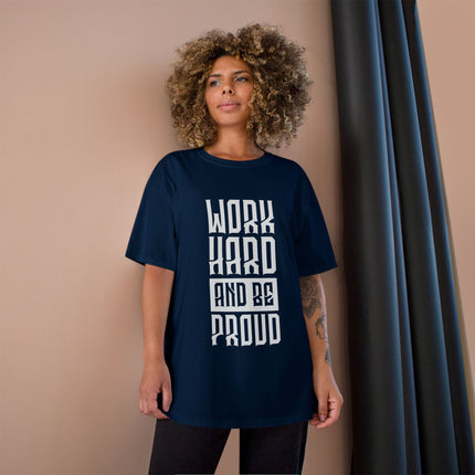 Champion-T-Shirt mit Typografie-Motiv