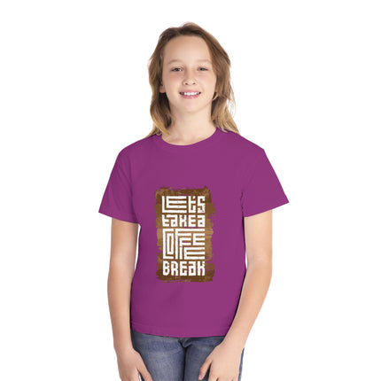 Typography themed Youth Midweight Tee