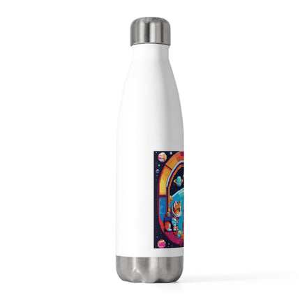 Cats in Space design themed 20oz Insulated Bottle