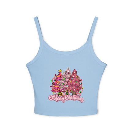 Weihnachtsmotiv Damen Spaghettiträger Tank Top 
