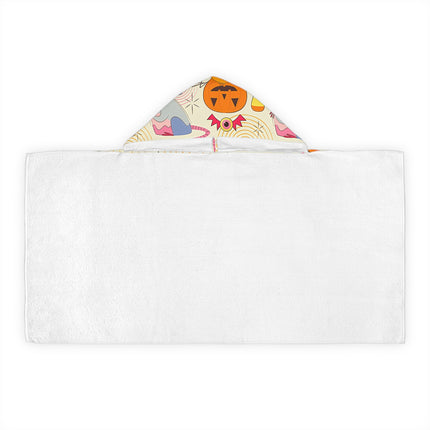 Halloween Pattern design themed Youth Hooded Towel