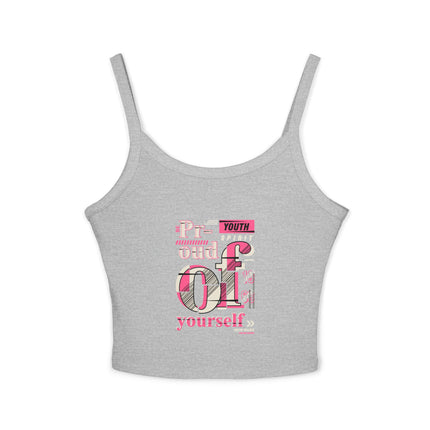 Typografie Themen Damen Spaghetti Strap Tank Top 