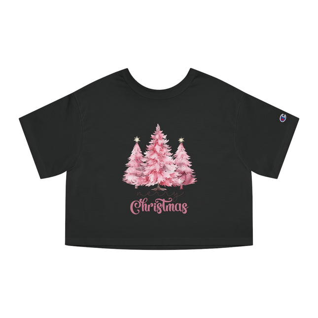 Champion Damen Heritage Cropper T-Shirt mit Weihnachtsmotiv