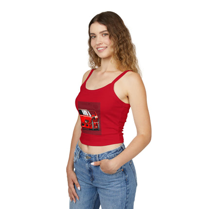 Auto-Enthusiasten Themen Damen Spaghetti Strap Tank Top 