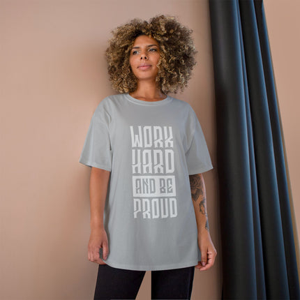 Champion-T-Shirt mit Typografie-Motiv