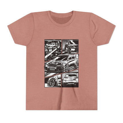 Car Enthusiast themed Youth Short Sleeve Tee