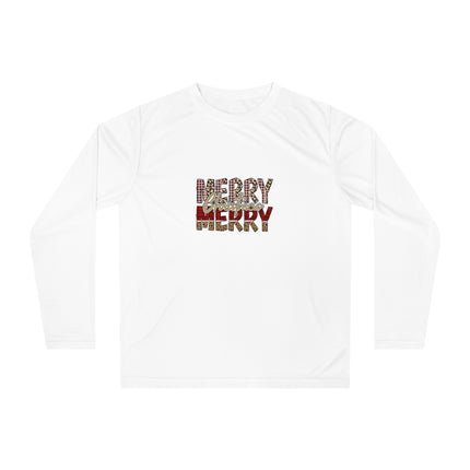 Christmas themed Unisex Performance Long Sleeve Shirt