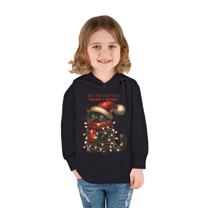 Christmas themed Toddler Pullover Fleece Hoodie