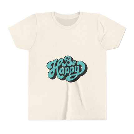 Kurzärmeliges Jugend-T-Shirt mit Typografie-Motiv