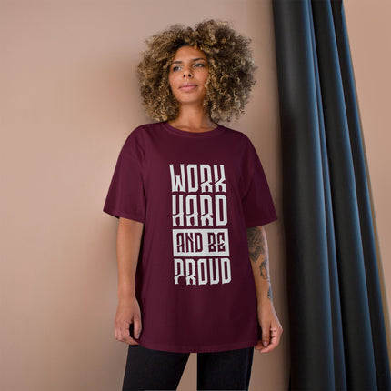 Champion-T-Shirt mit Typografie-Motiv