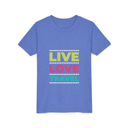 Kurzärmeliges Jugend-T-Shirt mit Typografie-Motiv