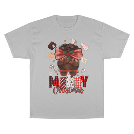 Champion-T-Shirt mit Weihnachtsmotiv