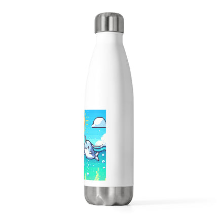Niedliche 20oz Isolierflasche mit 2 Wal-Design 