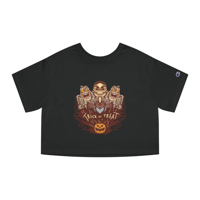 Champion Damen Heritage Cropper T-Shirt mit Halloween-Motiv