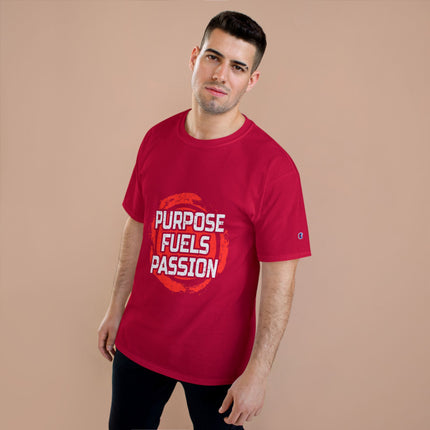 Champion-T-Shirt mit Typografie-Motiv