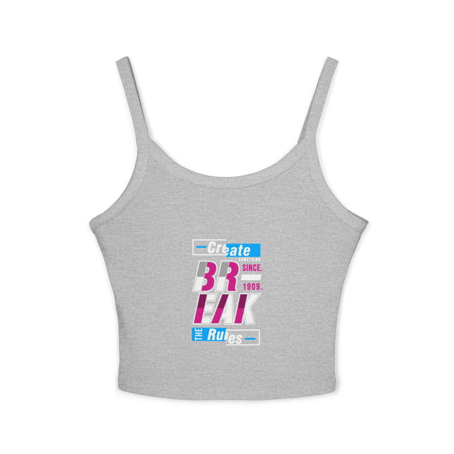 Typografie Themen Damen Spaghetti Strap Tank Top 