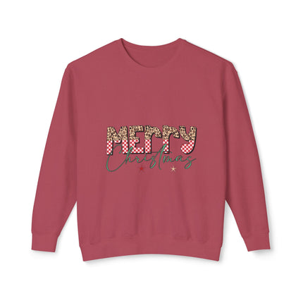Christmas themed Unisex Lightweight Crewneck Sweatshirt