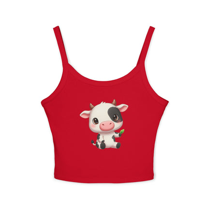 Cute Cub Graphic designed Women's Spaghetti Strap Tank Top