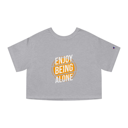 Typography themed Champion Women's Heritage Cropper T-Shirt