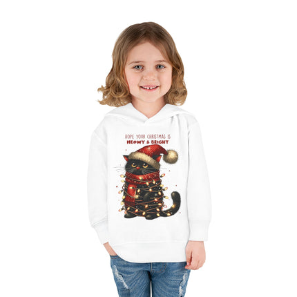 Christmas themed Toddler Pullover Fleece Hoodie