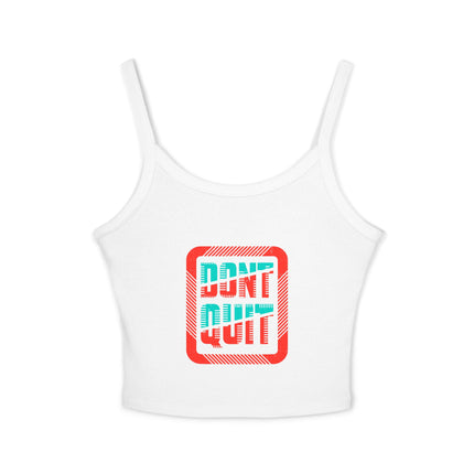 Typografie Themen Damen Spaghetti Strap Tank Top 