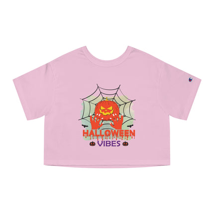 Champion Damen Heritage Cropper T-Shirt mit Halloween-Motiv