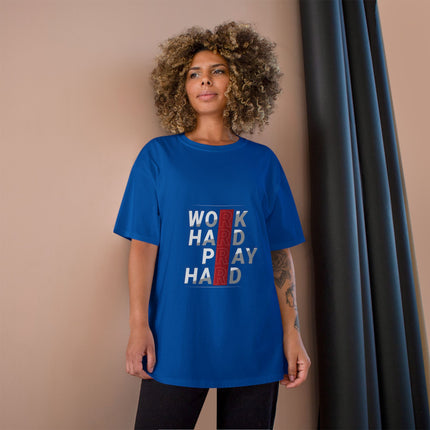 Champion-T-Shirt mit Typografie-Motiv