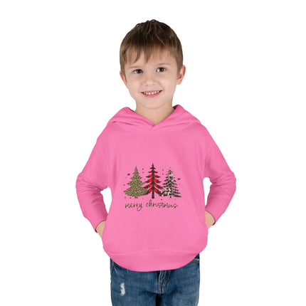 Christmas themed Toddler Pullover Fleece Hoodie