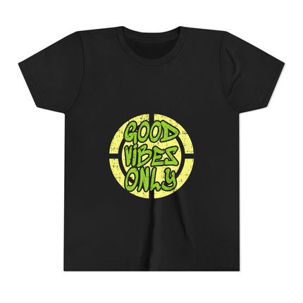 Kurzärmeliges Jugend-T-Shirt mit Typografie-Motiv