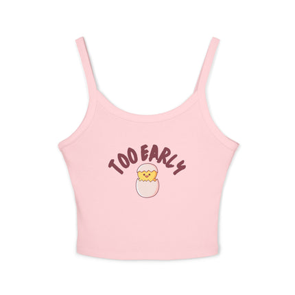 Too Early Chick Tank Top — Cute Kawaii Morning Crop Tank