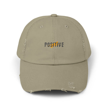 Unisex Distressed Cap mit Typografie-Motiven 