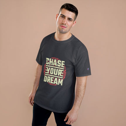 Champion-T-Shirt mit Typografie-Motiv