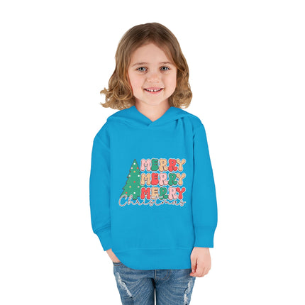 Christmas themed Toddler Pullover Fleece Hoodie