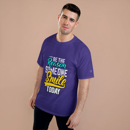 Champion-T-Shirt mit Typografie-Motiv