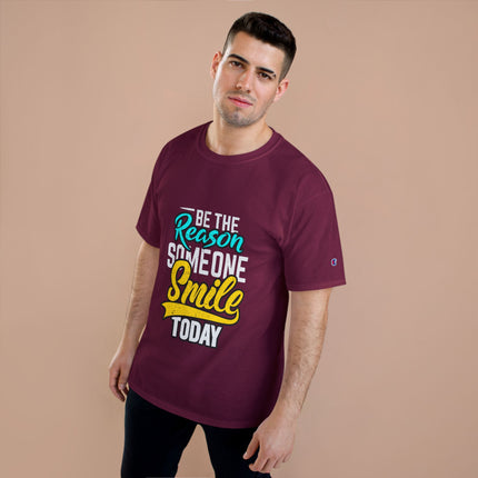 Champion-T-Shirt mit Typografie-Motiv