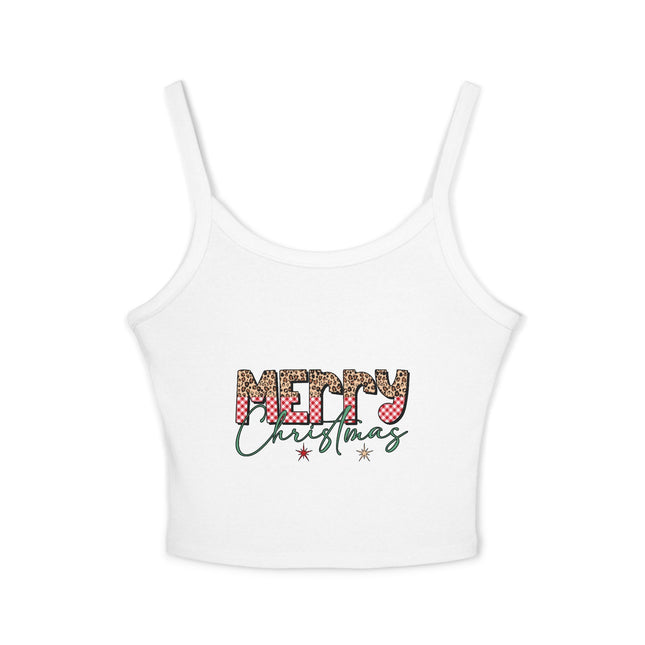 Weihnachtsmotiv Damen Spaghettiträger Tank Top 