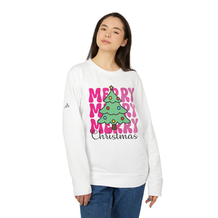 Christmas themed Adidas Unisex Fleece Crewneck Sweatshirt