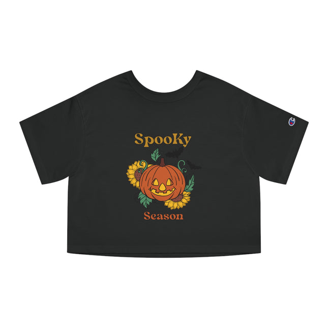 Champion Damen Heritage Cropper T-Shirt mit Halloween-Motiv