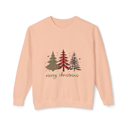 Christmas themed Unisex Lightweight Crewneck Sweatshirt