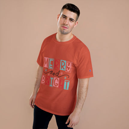 Champion-T-Shirt mit Weihnachtsmotiv